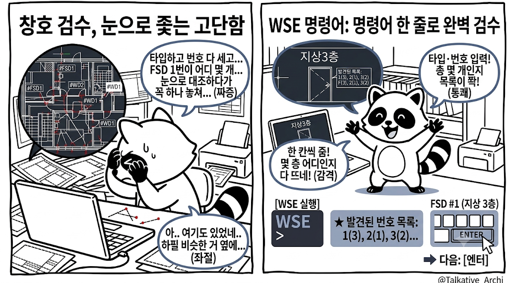 창호 검색 사용 전후